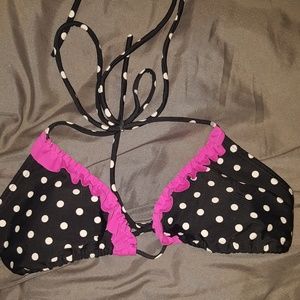 Polka dot bikini top